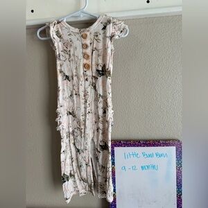 Floral Kids One Piece Bodysuit - Cream